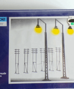 Vau-Pe H0 8720 Straßenlaternen u. Strommasten siehe Foto in OVP PK2490