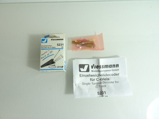 Viessmann H0 5231 Einzelweichendecoder für C Gleis siehe Foto in OVP CK2218