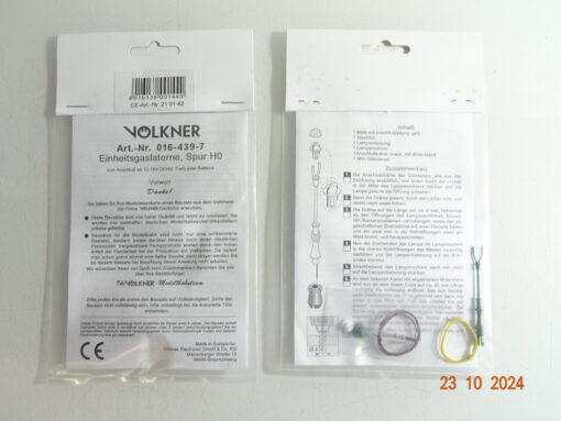 Völkner H0 016 439 7 Einheitsglaslaterne in OVP CK3546