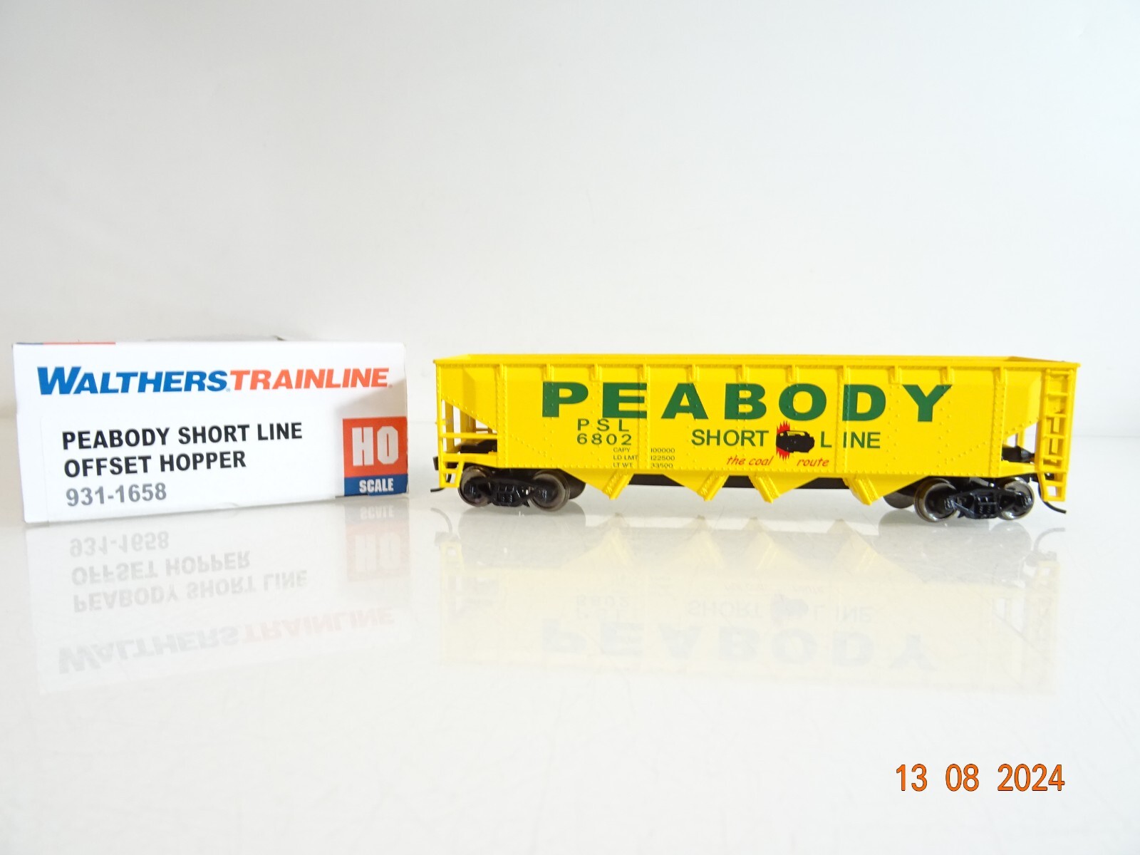 Walthers H0 931-1658 US Schüttgutwagen der PSL in OVP neuwertig PR1998 – Bild 3