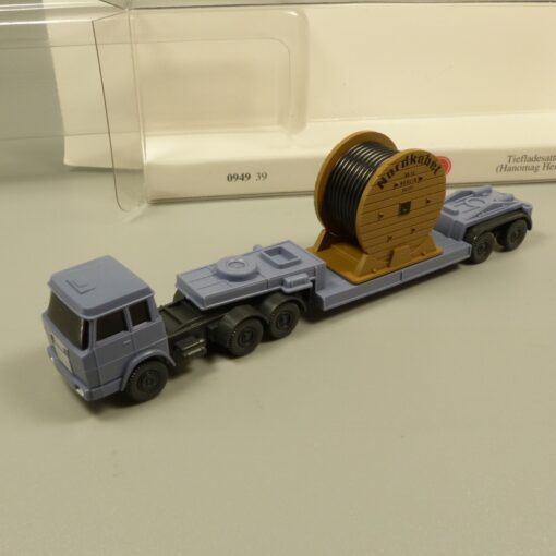 Wiking 1:160 094939 Hanomag Henschel Tiefladesattelzug Nordkabel in OVP EX6383
