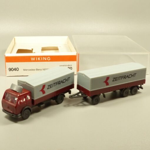 Wiking 1:160 N 9040 Mercedes Benz 1632 Lastzug Zeitfracht in OVP EX6132 – Bild 3