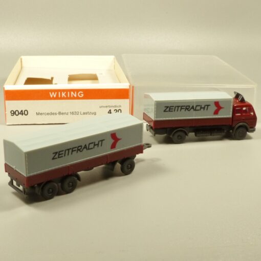 Wiking 1:160 N 9040 Mercedes Benz 1632 Lastzug Zeitfracht in OVP EX6132 – Bild 4