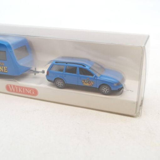 Wiking 1:87 063 51 VW Passat mit Wohnwagen Zirkus Krone in OVP RG3391 – Bild 3