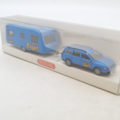 Wiking 1:87 063 51 VW Passat mit Wohnwagen Zirkus Krone in OVP RG3391