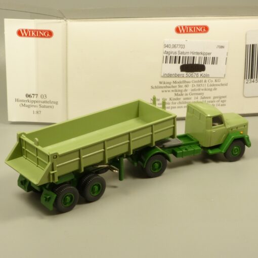 Wiking 1:87 067703 Magirus Saturn Hinterkippersattelzug in OVP EX7159 – Bild 3