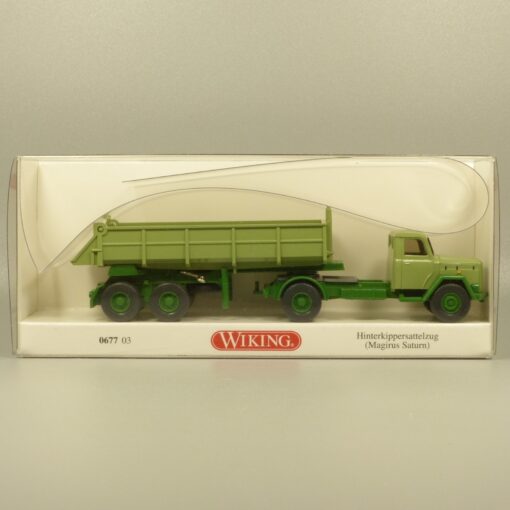 Wiking 1:87 067703 Magirus Saturn Hinterkippersattelzug in OVP EX7159 – Bild 4