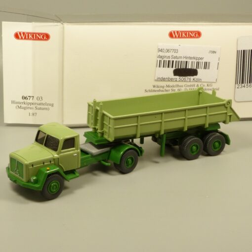 Wiking 1:87 067703 Magirus Saturn Hinterkippersattelzug in OVP EX7159