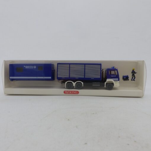 Wiking 1:87 06931243 THW-Set MAN TGS mit Rollcontainern in OVP EX6677 – Bild 4
