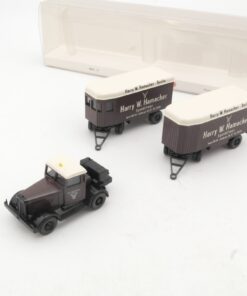 Wiking 1:87 0851 01 Hanomag ST100 mit 2 Möbelanhängern in OVP RR3366