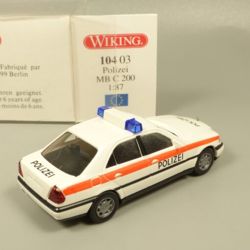 Wiking 1:87 10403 Mercedes Benz C 200 Polizei in OVP EX7341 – Bild 3