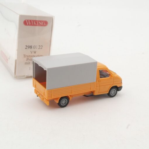 Wiking 1:87 298 01 22 VW Transporter Pritsche/Plane in OVP QR9913 – Bild 3