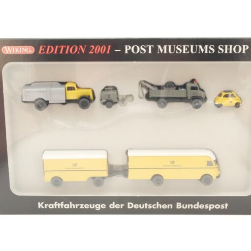 Wiking 1:87 80-05 Set Kraftfahrzeuge der Deutschen Bundespost 2001 in OVP RG8912 – Bild 3