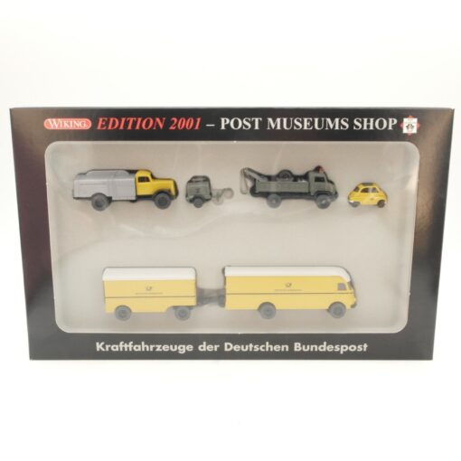 Wiking 1:87 80-05 Set Kraftfahrzeuge der Deutschen Bundespost 2001 in OVP RG8912