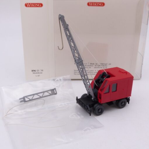 Wiking 1:87 8960134 Mobilkran rot/schwarz in OVP EX7310