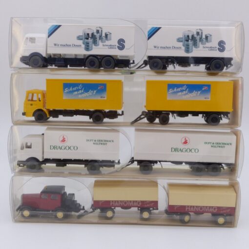 Wiking 1:87 Diverse Hängerzug Modelle im 4er Pack teilweise in OVP EX3029A
