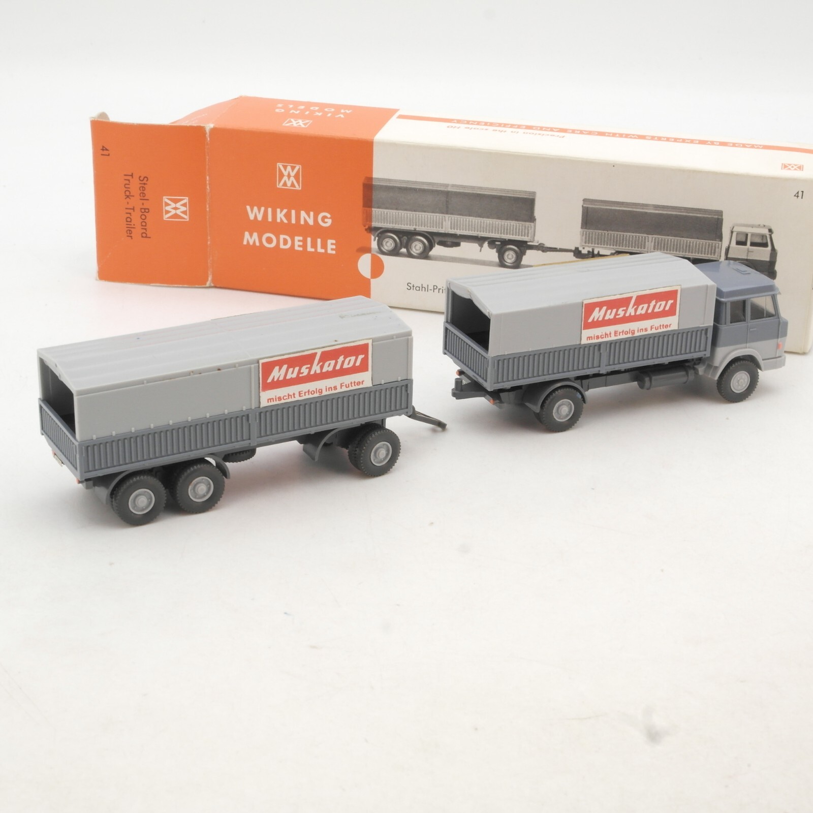 Wiking 1:87 Hanomag Henschel Stahl-Pritschen-Sattelzug, s. Bilder in OVP QR1112 – Bild 3