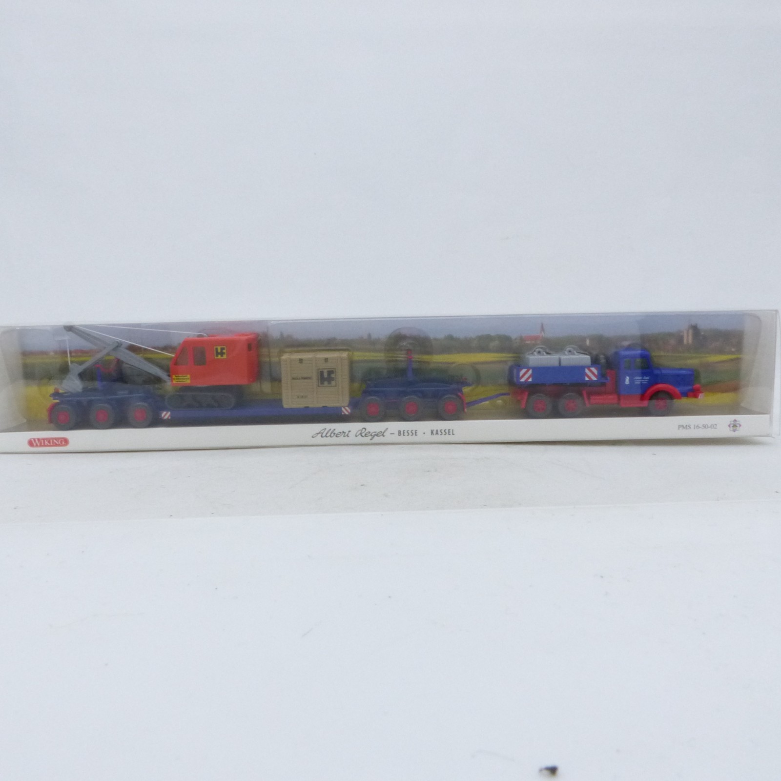 Wiking 1:87 PMS 16-50-02 Krupp Titan Albert Scheuerle Tieflader in OVP EX8444