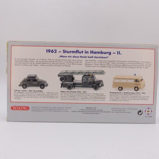 Wiking 1:87 PMS 175533 1962 - Sturmflut in Hamburg - II. 3er-Set in OVP EX6466 – Bild 3