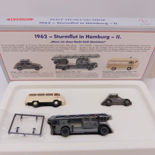Wiking 1:87 PMS 175533 1962 - Sturmflut in Hamburg - II. 3er-Set in OVP EX6466 – Bild 4