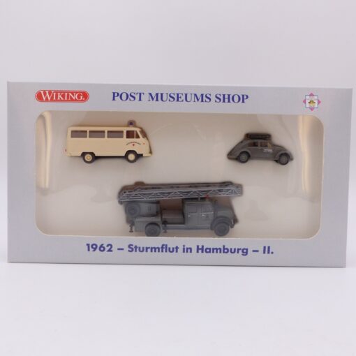 Wiking 1:87 PMS 175533 1962 - Sturmflut in Hamburg - II. 3er-Set in OVP EX6466
