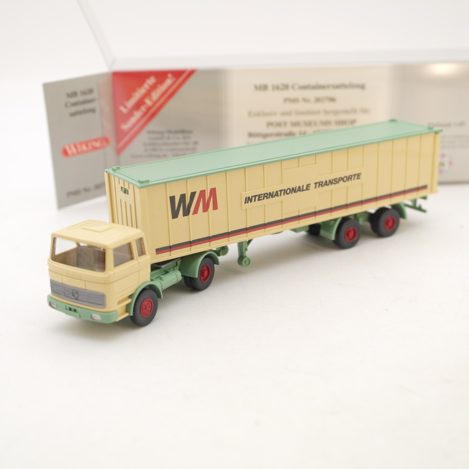 Wiking 1:87 PMS 202786 MB LP 1620 Containersattelzug neuwertig in OVP RG8294