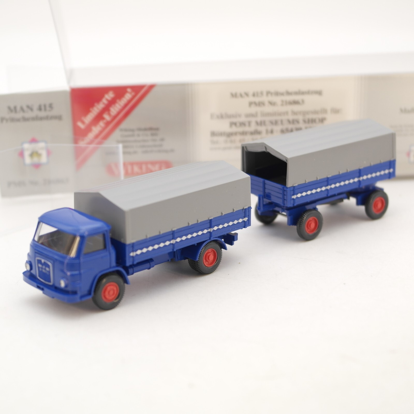 Wiking 1:87 PMS 216863 Pritschenlastzug Serie 800 neuwertig in OVP RG8315