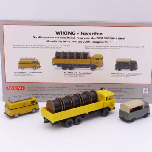 Wiking 1:87 PMS 81-58 Wiking - Favoriten 3er-Set der Bundespost in OVP EX7304 – Bild 3