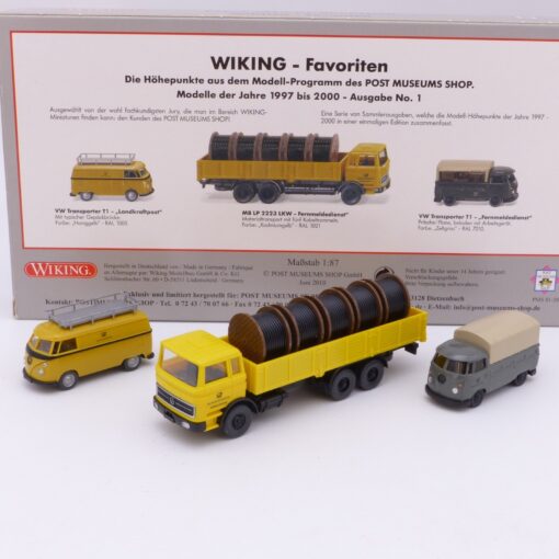 Wiking 1:87 PMS 81-58 Wiking - Favoriten 3er-Set der Bundespost in OVP EX7304