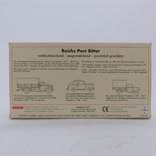 Wiking 1:87 PMS 82-12 Post Museums Shop Rechs Post Bitter 3er-Set in OVP EX6676 – Bild 3
