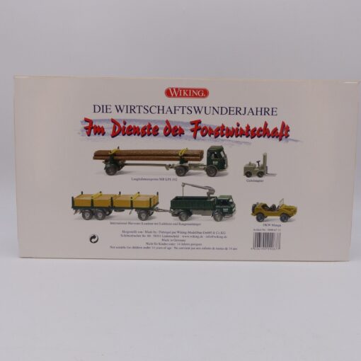Wiking 1:87 Set 09906753 Im Dienst der Forstwirtschaft in OVP EX6421 – Bild 3