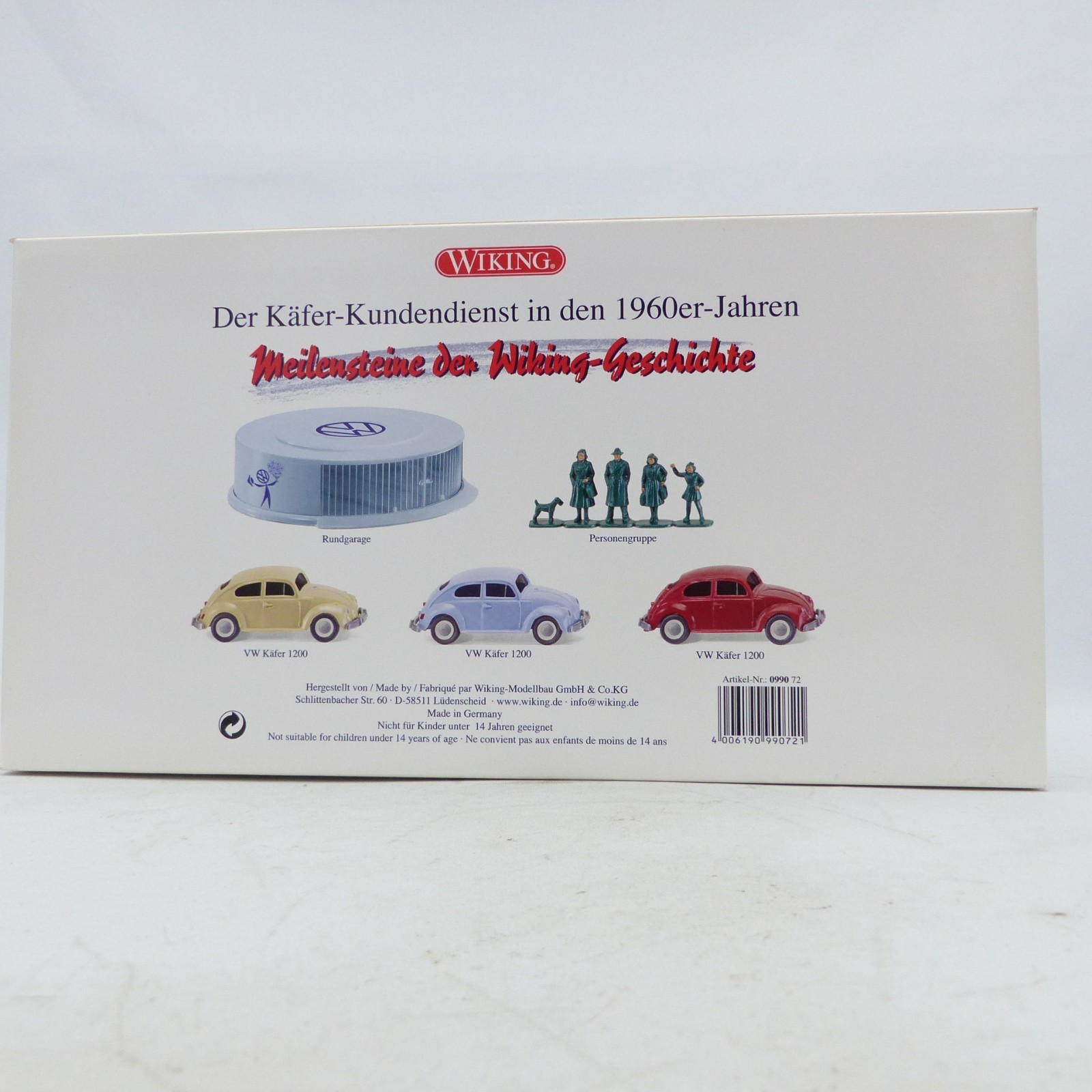 Wiking 1:87 Set 099072 Der Käfer-Kundendienst in den 1960er-Jahren in OVP EX8489 – Bild 3