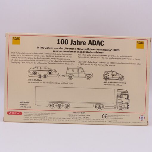 Wiking 1:87 Set PMS 81-17 Edition Historica No. 3 100 Jahre ADAC in OVP EX6436 – Bild 3
