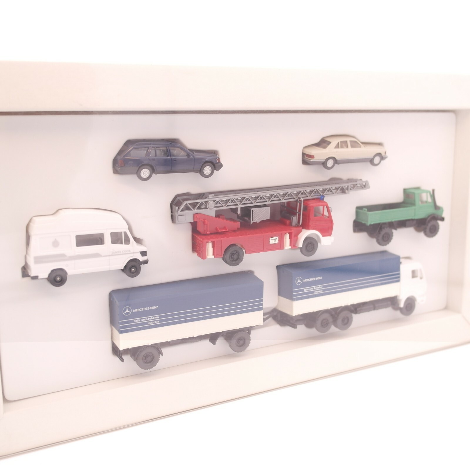 Wiking 1:87 Werbe-Set Mercedes-Benz mit 6 Fahrzeugen in OVP RT4301 – Bild 3