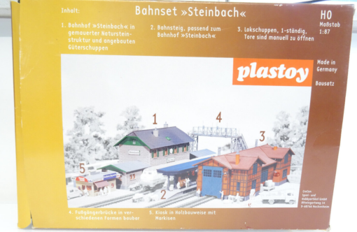 plastoy H0 Bausatz Bahnhof Steinbach usw. in OVP C3 – Bild 4