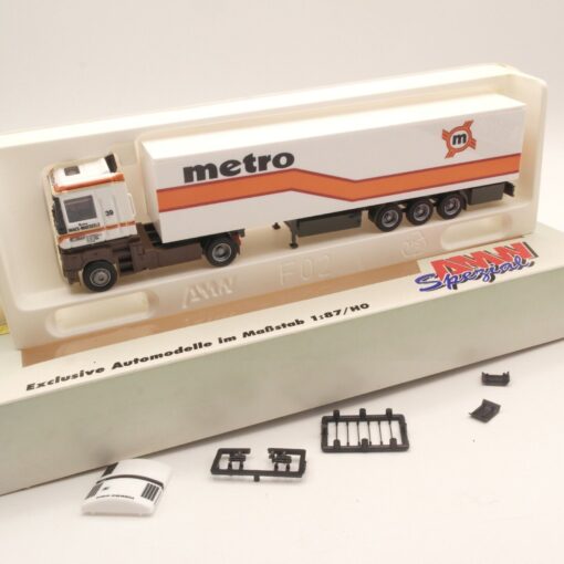 AMW 1:87 70409 Renault Kühlkoffer-Sattelzug  metro in OVP ER8358