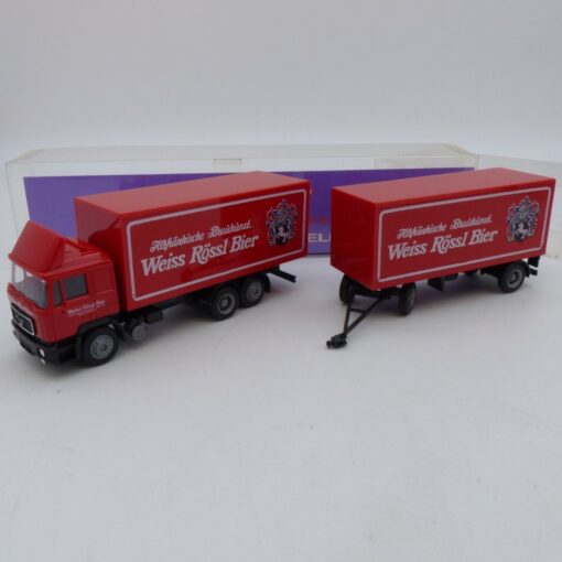 Albedo 1:87 MAN F90 Hängerzug Weiss Rössl Bier in OVP EA6773