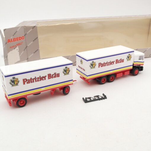 Albedo 1:87 Nr.: 200235 MAN F 90 Kofferhängerzug Patrizier Bräu, in OVP RA7753 – Bild 3