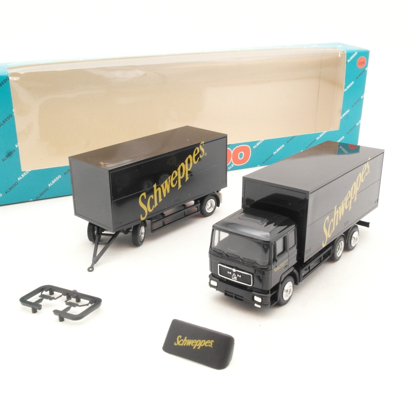 Albedo 1:87 Nr.: 200259 MAN F90 Hängerzug Schweppes in OVP RA8831