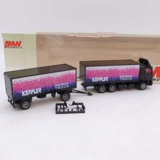 Albedo / AMW 1:87 MAN F90 Hängerzug Keppler Getränke Truck, in EVP EB7806 – Bild 3