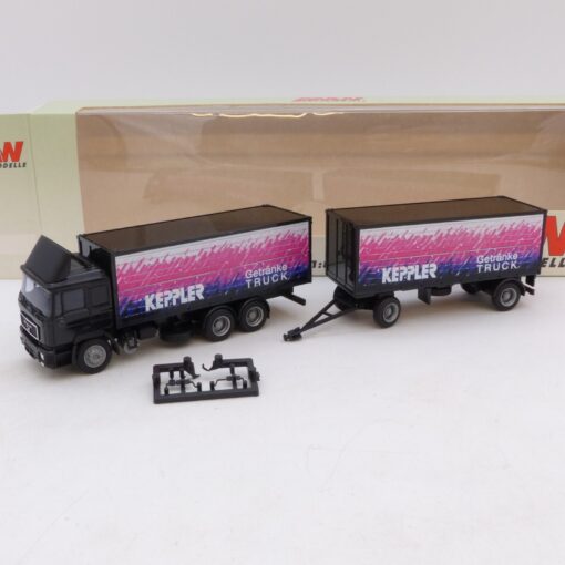 Albedo / AMW 1:87 MAN F90 Hängerzug Keppler Getränke Truck, in EVP EB7806