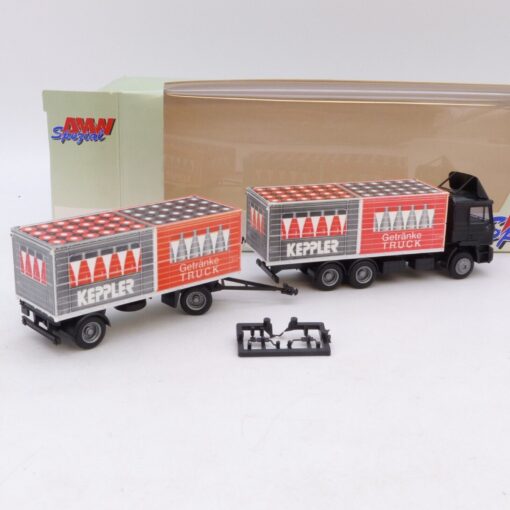 Albedo / AMW 1:87 MAN F90 Hängerzug Keppler Getränke Truck, in EVP EB7807 – Bild 3