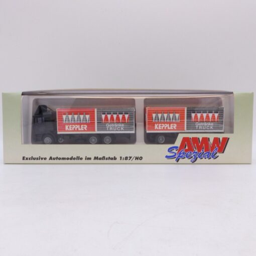 Albedo / AMW 1:87 MAN F90 Hängerzug Keppler Getränke Truck, in EVP EB7807 – Bild 4