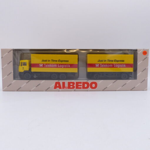 Albedo / Herpa 1:87 Nr.: 800019 MAN F90 Hängerzug Telekom Logistik, OVP EB1318 – Bild 4