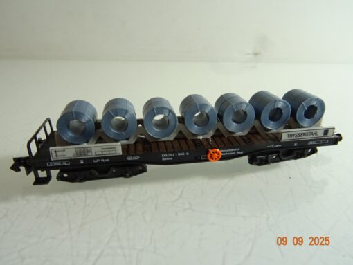 Arnold N 4962 Schwerlastwagen mit Walzblechrollen Thyssenstahl RR3449 o. – Bild 3