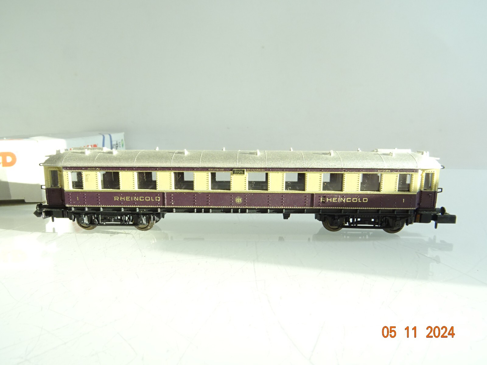 Arnold N 5802 Personenwagen 1. Kl. Rheingold der DRG in OVP PR3669 – Bild 3
