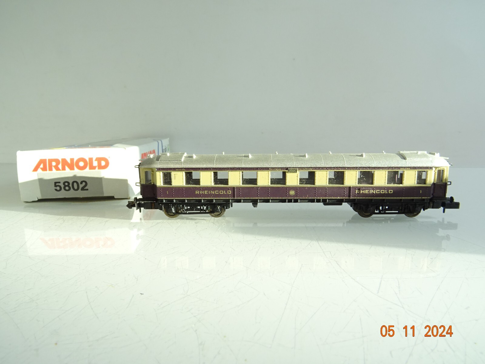 Arnold N 5802 Personenwagen 1. Kl. Rheingold der DRG in OVP PR3669