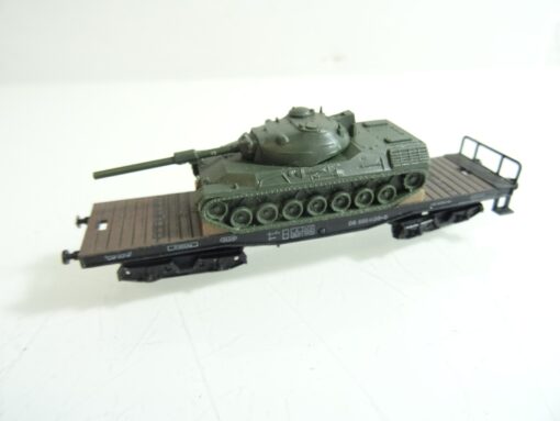 Arnold N Flachwagen mit Panzer der DB RR954 o.