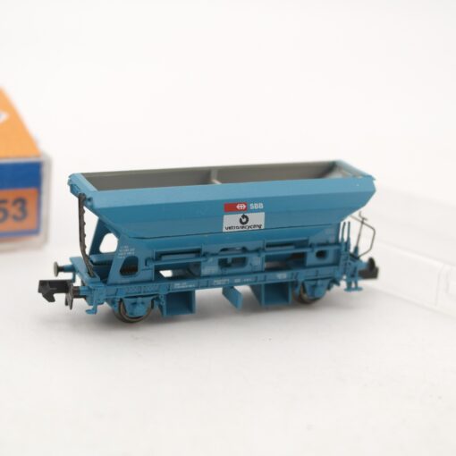 Arnold N Selbstentladewagen vetro recyclind der SBB in EVP RR2244 – Bild 3