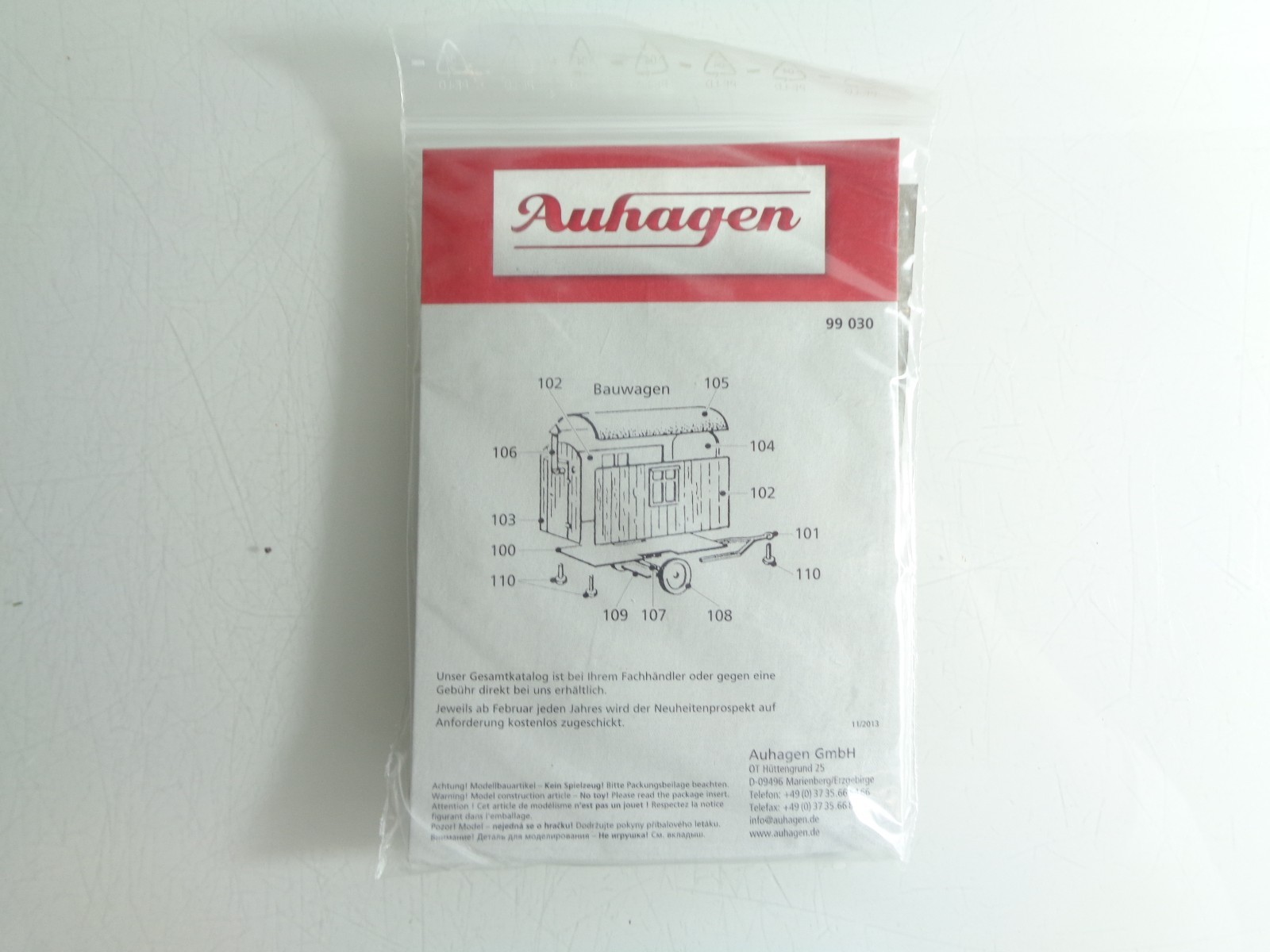 Auhagen H0 Bausatz Bauwagen siehe Foto in OVP PK1819